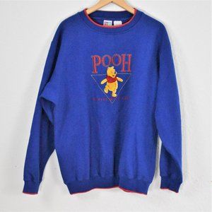 Vintage Blue Pooh Sweatshirt XL